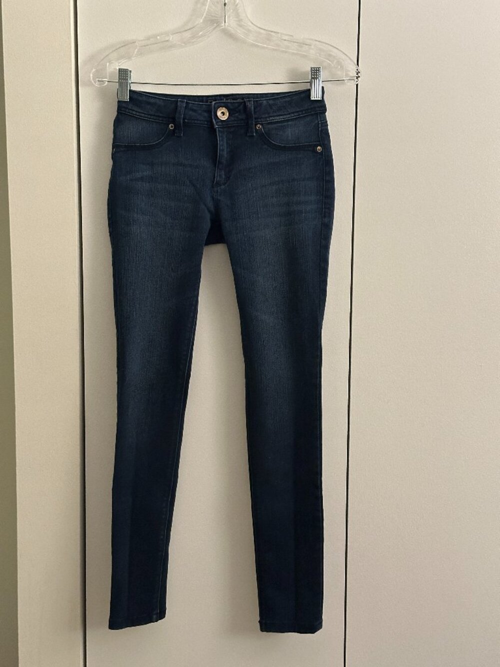 DL1961 4-Way Stretch 360° Skinny Jeans in Indigo Wash (Made in USA) - Size 24